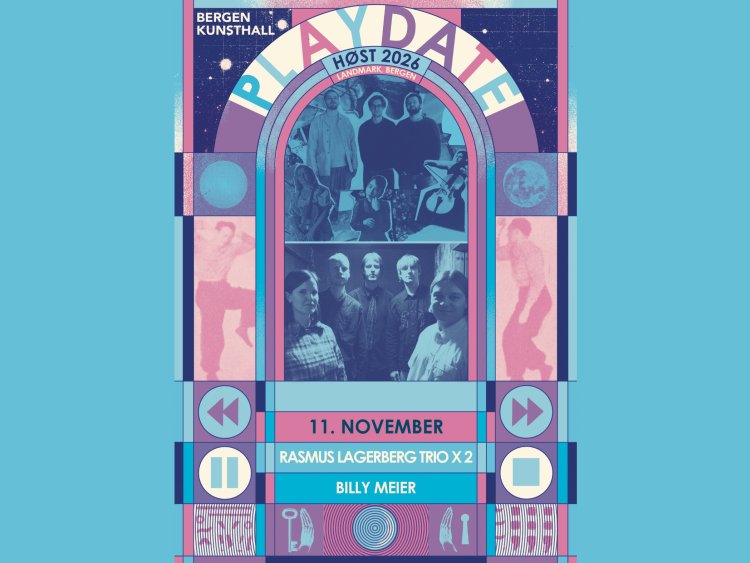 Playdate-plakat for Rasmus Lagerberg Trio X 2 og Billy Meier på Landmark, 11. november 2026