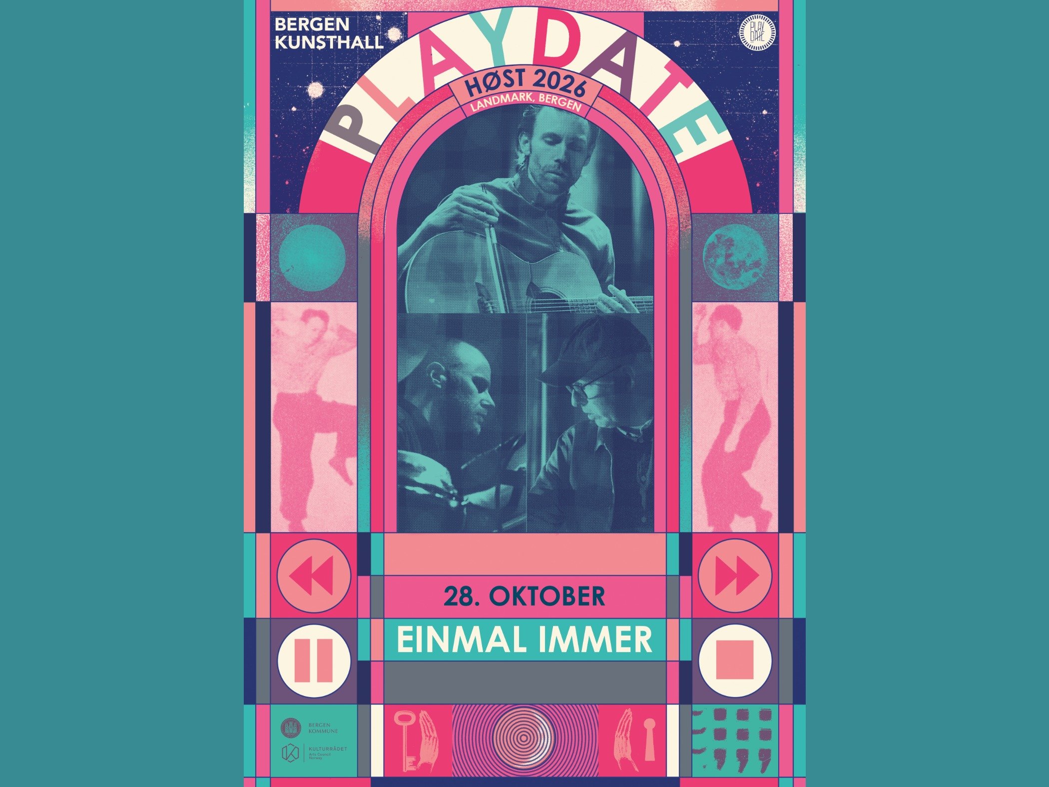 Playdate-plakat for Einmal Immer på Landmark, 28. oktober 2026